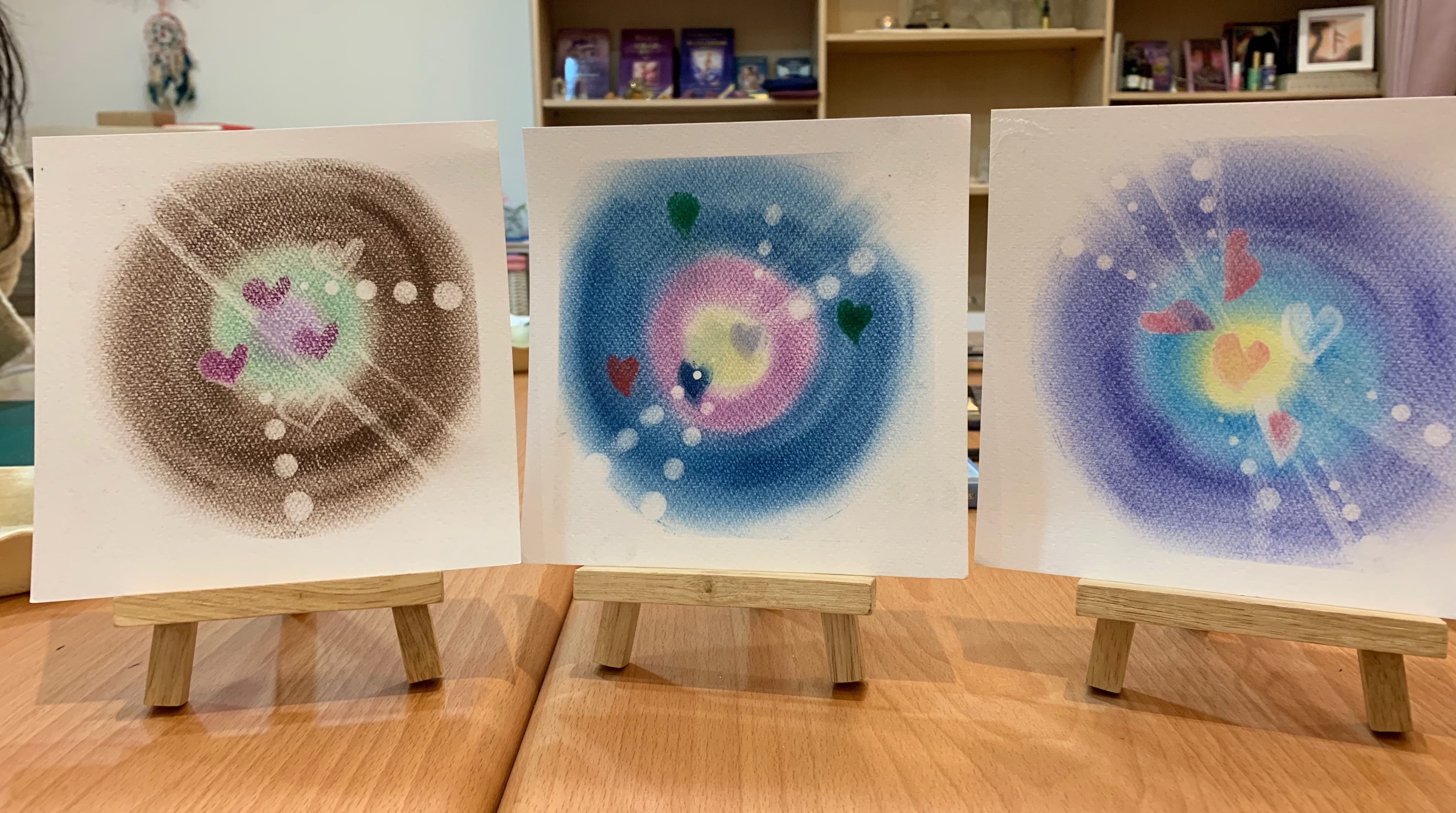 欣賞學員粉彩創作