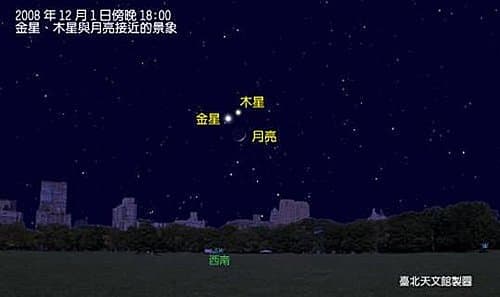 50年一次..有沒有看到....金星木星拱眉月(二)